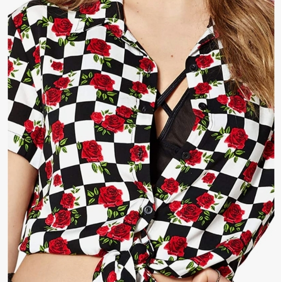 🇨🇦●SALE●Spencer's Checkered Button down Shirt - Picture 1 of 13